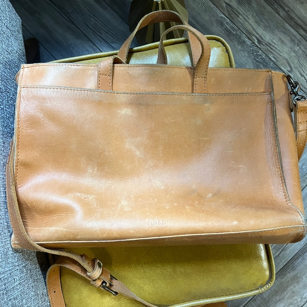 Able Tan Leather Tote Bag - Picture 5 of 5